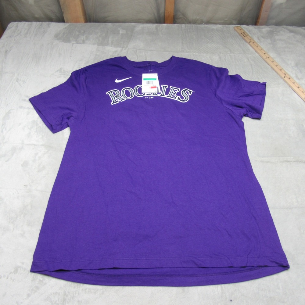 Colorado Rockies Shirt Mens XL Nike Purple Kris Bryant 23 Basketball $40 NEW